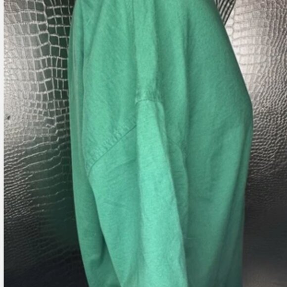 Vintage Burberrys Men’s Polo Fits L or XL Apple Green White 1980s Logo - Picture 4 of 9